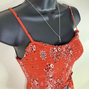 Derek Heart Women Jumpsuit Size S Floral Spaghetti Strapped Boho Summer fun